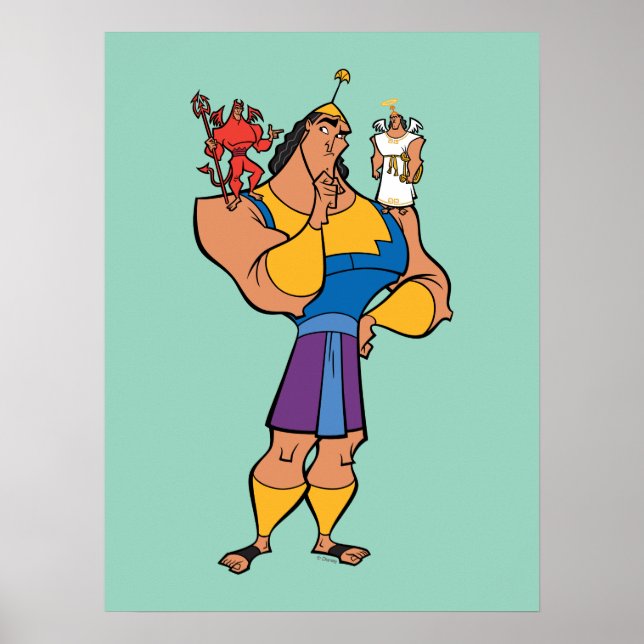 Poster Kronk With Angel and Devil on Shoulders (Devant)