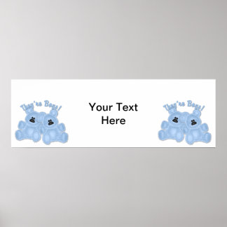 Poster KRW Ce sont des garçons Twin Blue Bears Douche Ban