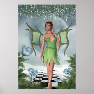 Poster KRW Moonlit Dreams Fairy Imaginaire Art