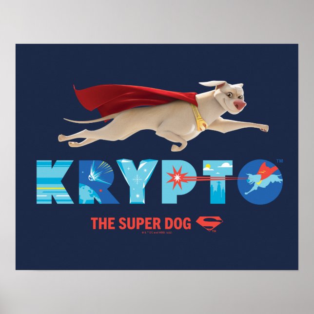 Poster Krypto Le Super Chien (Devant)