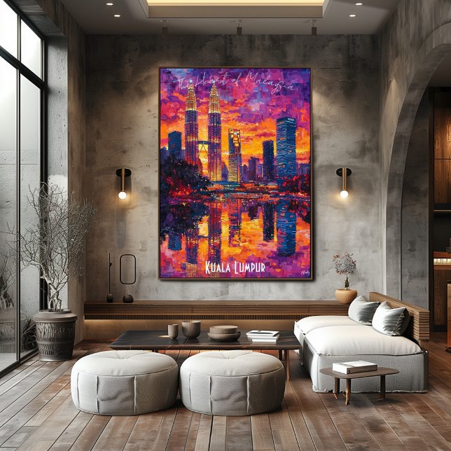 Poster Kuala Lumpur Skyline - L'art mural malaisien (Créateur téléchargé)