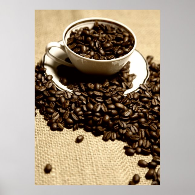 Poster Küchenbild Kaffeetasse (Devant)