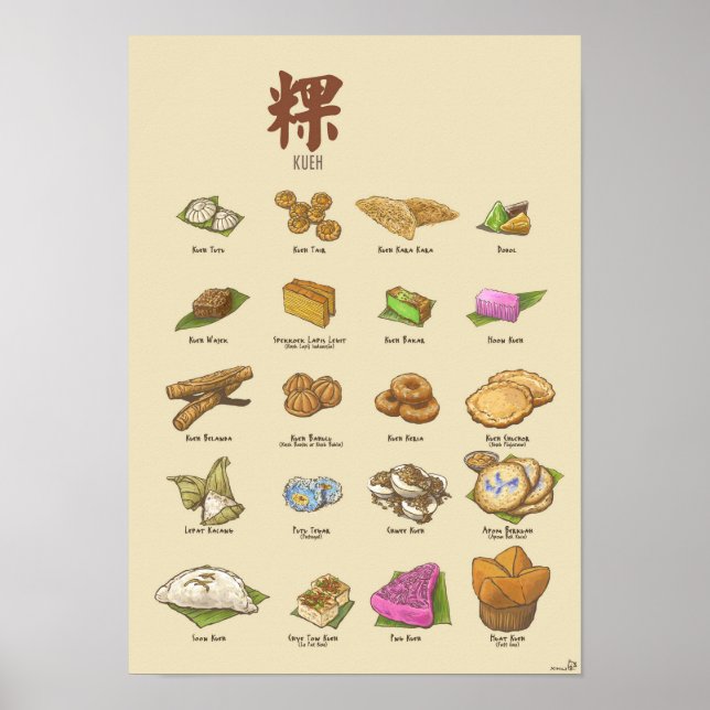 Poster Kueh | 粿 II (A3) (Devant)