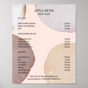 Poster Kundenspezifischer Rosegold Parties scintillant Pr
