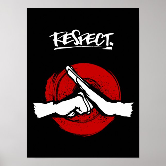 Poster Kung Fu - Arts martiaux - Respect (Devant)