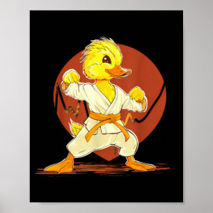 Poster Kung Fu Duck Judo Duck Mma Taekwondo Duck arts mar
