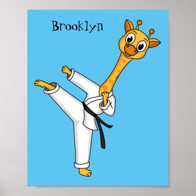 Poster Kung Fu giraffe (Devant)