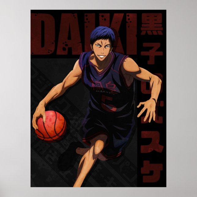 Poster Kuroko no Basket Aomine Daiki (Devant)