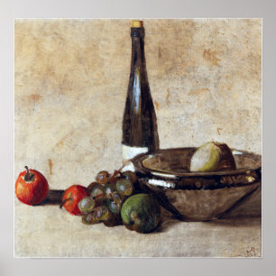 Poster Kurt Schwitters Still Life with Wine Bottle