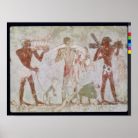 Kushites transportant des tributs d'or