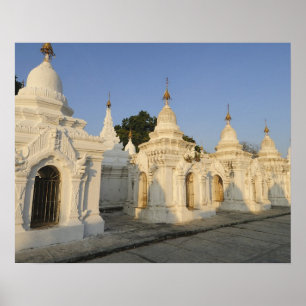 Poster Kuthodaw Pagoda à Mandalay, connu sous le nom de