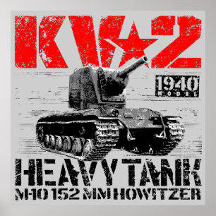 Poster KV-2 Char lourd soviétique