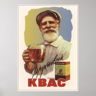 Poster Kvass soviétique