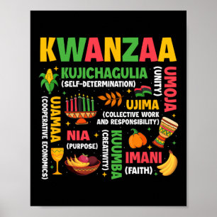 Poster Kwanzaa - Festival africain du patrimoine américai
