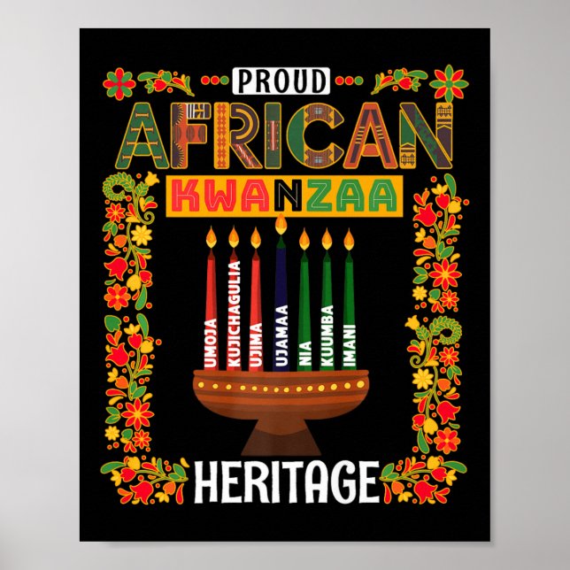 Poster Kwanzaa Idée De Tenue Pour Femmes &amp; Novelty Kw (Devant)