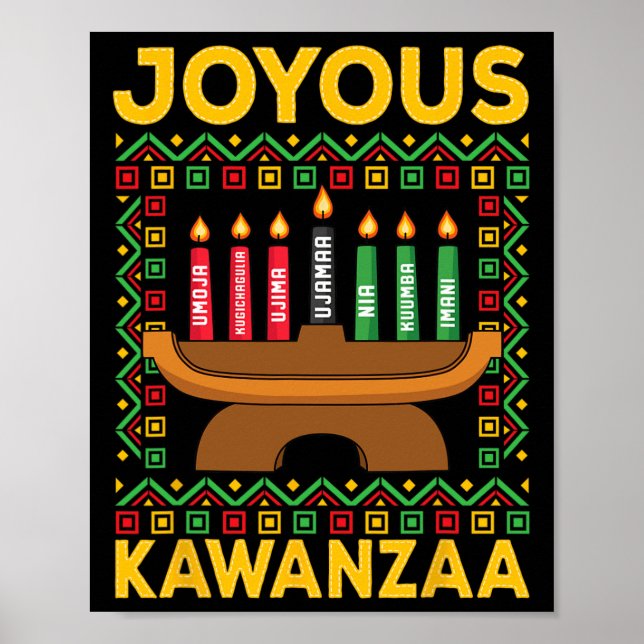 Poster Kwanzaa - Joyous Kwanzaa (Devant)