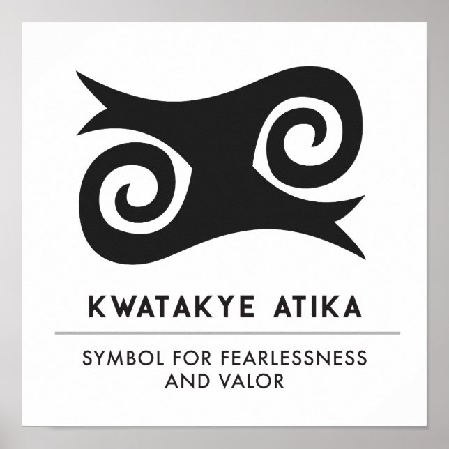 Poster KWATAKYE ATIKO Symbole de la bravoure et de l'intr (Devant)
