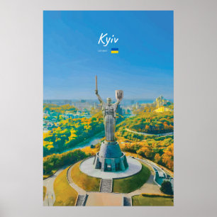 Poster Kyiv, Ukraine - Monument de la mère Ukraine
