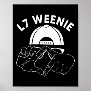 Poster L7 Weenie Loser Mains Funny 90s Baseball Softball