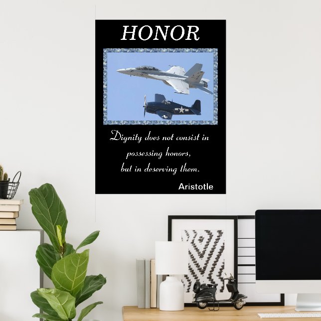 Poster L’honneur passe par l’esprit audacieux des militai (Bureau à domicile)