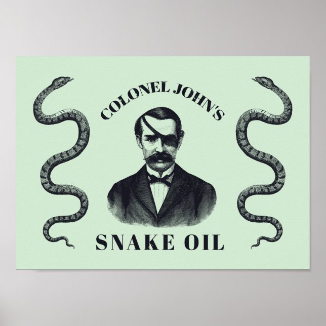 Poster L’huile de serpent du colonel John’s (Devant)