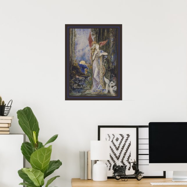 Poster L’Inspiration de Gustave Moreau (Bureau à domicile)