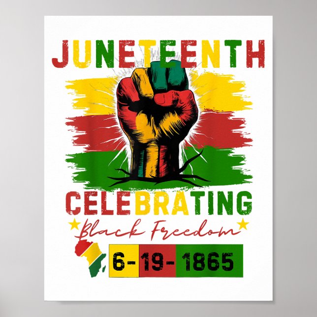 Poster La 19e Journée de la liberté noire - Histoire noir (Devant)