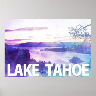 Poster La baie d'Emeraude du lac Tahoe