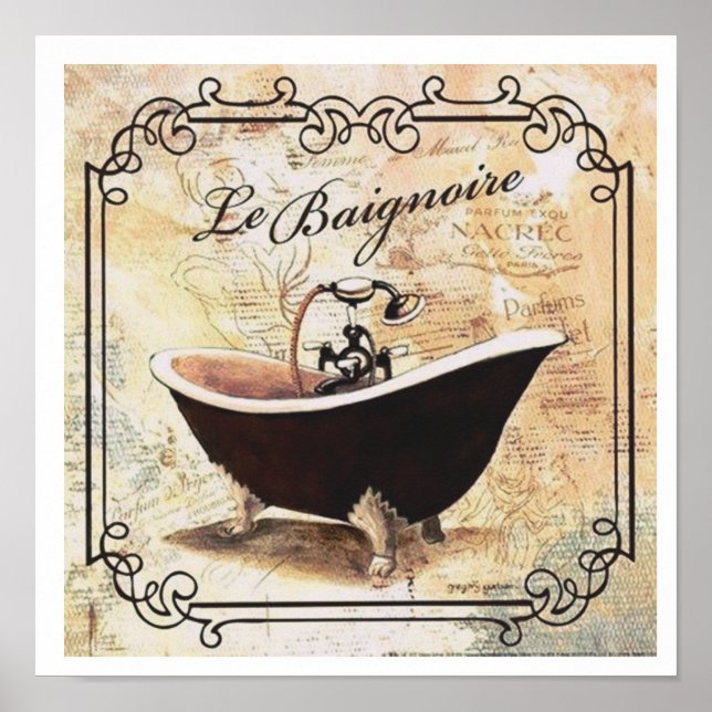 POSTER "LA BAIGNOIRE" (Devant)