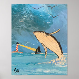 POSTER LA BALEINE ET LA LUMIÈRE