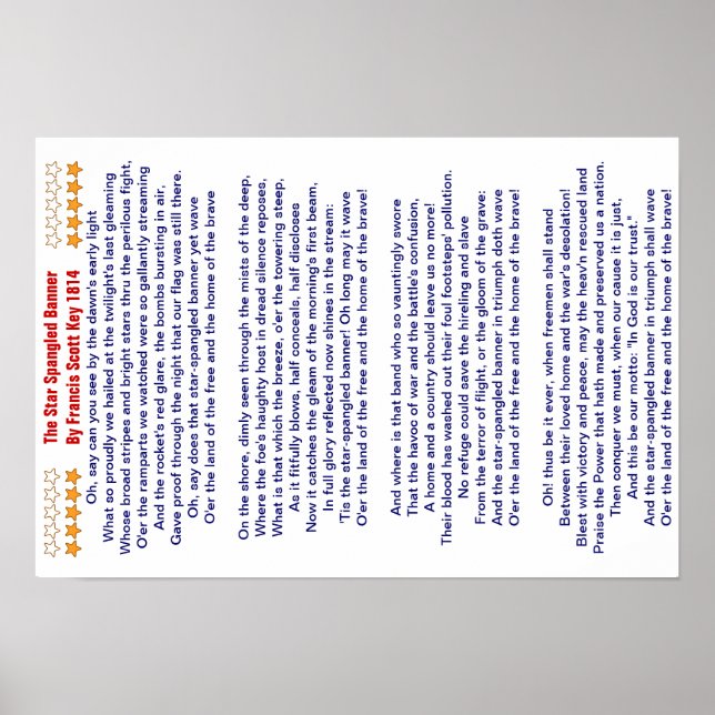 Poster La bannière étoilée * (Devant)