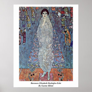Poster La Baronne Elisabeth Bachofen-Echt Par Gustav Klim