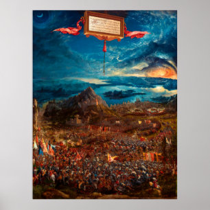 Poster La bataille d'Alexandre à Issus (1529)