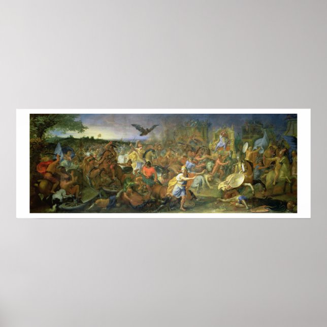 Poster La bataille d'Arbela (ou Gaugamela) 331 avant JC,  (Devant)