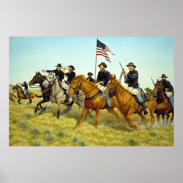 Poster La bataille de Prairie Dog Creek par Ralph Heinz (Devant)