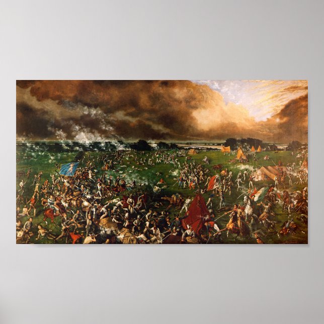 Poster La bataille de San Jacinto, Henry Arthur McArdle (Devant)