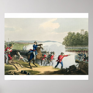 Poster La bataille de Waterloo décidée par le duc de Well