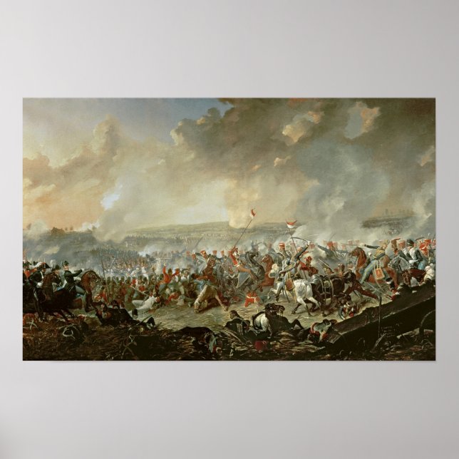 Poster La bataille de Waterloo, le 18 juin 1815 (Devant)