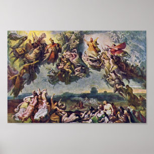 Poster La Bataille Des Chasses Par Wilhelm Von Kaulbach