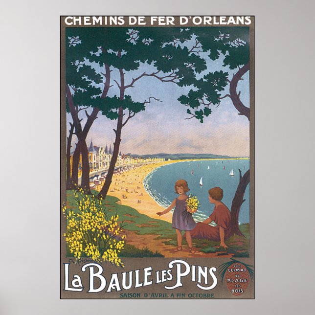 Poster La Baule Les Pins (Devant)
