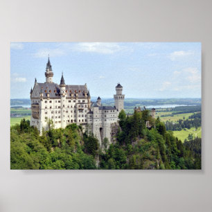 Poster La Bavière Allemagne de Neuschwanstein de château