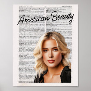 Poster La beauté américaine — en fête