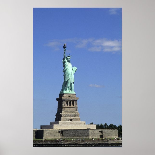 Poster La beauté de la célèbre Statue de la Liberté sur (Devant)