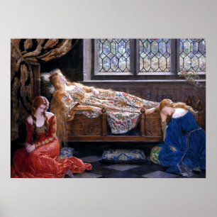 Poster La beauté du sommeil par John Collier 1921