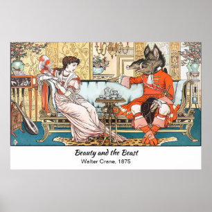 Poster La beauté et la bête sous-titrée victorienne