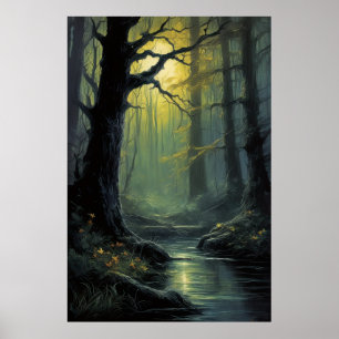 Poster La beauté intimiste d'un marais ancien