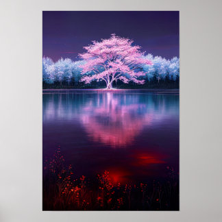 Poster La beauté majestueuse du Sakura en fleurs