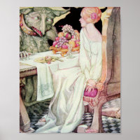 La beauté vintage et l'illustration de la bête
