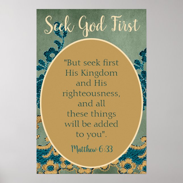 Poster La Bible Cherche Dieu Premier Floral (Devant)