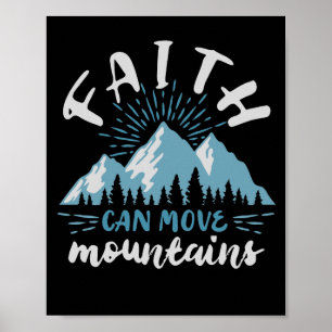 Poster La Bible Verse La Foi Peut Déplacer Les Montagnes 